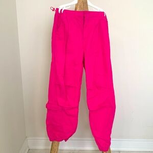 Pink kids parachute pants (NEW)